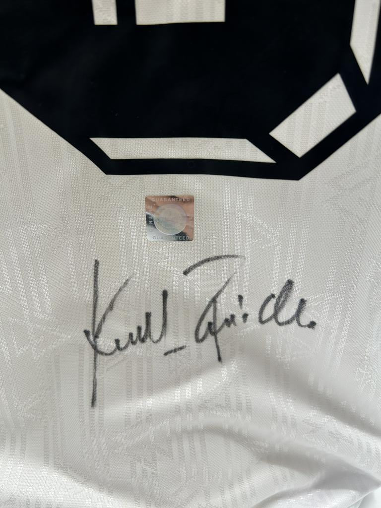 Deutschland Repro Trikot WM 1990 Karl-Heinz Riedle signiert DFB Neu Adidas L