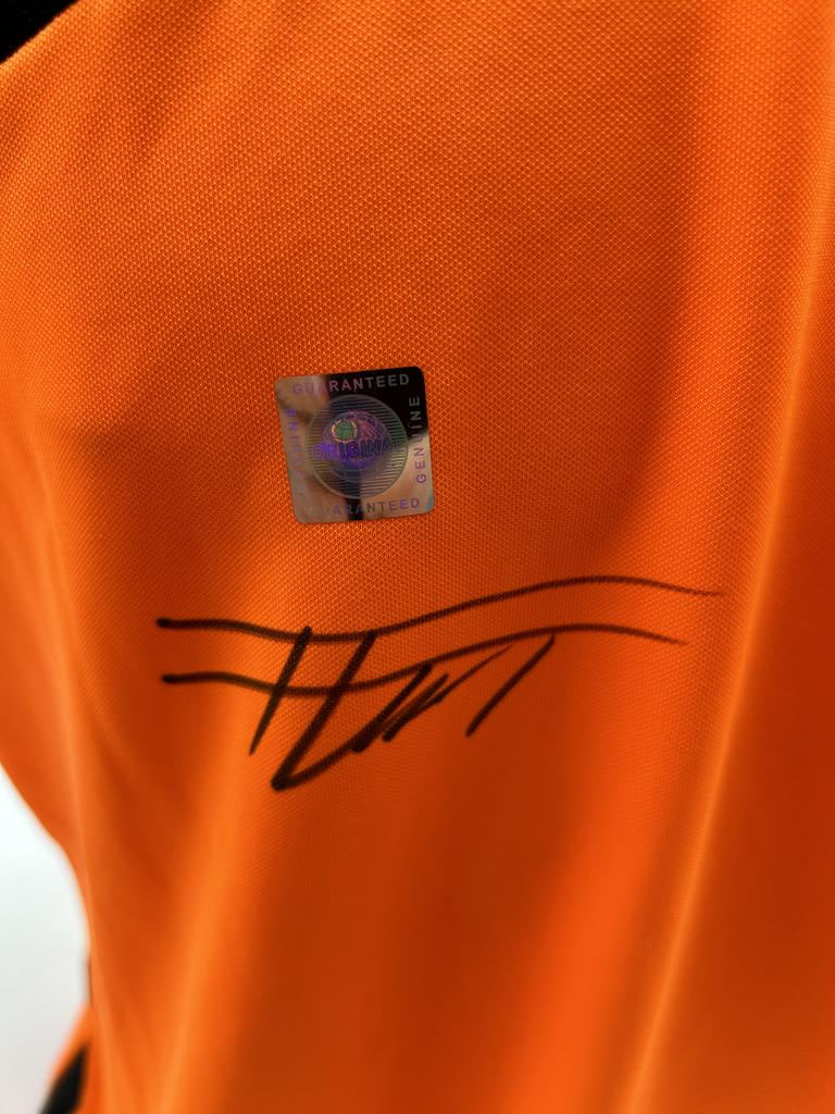 Netherlands women's jersey Frenkie de Jong signed autograph Holland Nike XL