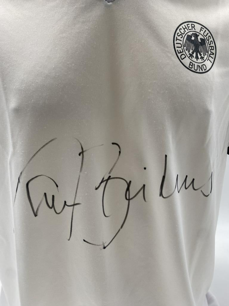 DFB jersey Paul Breitner signed Adidas COA Germany Autograph M