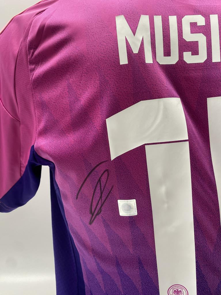 DFB Trikot Jamal Musiala signiert Adidas COA Deutschland Autogramm M