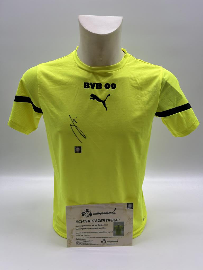 Borussia Dortmund training shirt Mateu Morey signed BVB autograph Puma 164