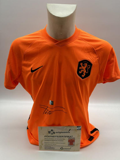 Netherlands Women's jersey Frenkie de Jong signed autograph Holland XL