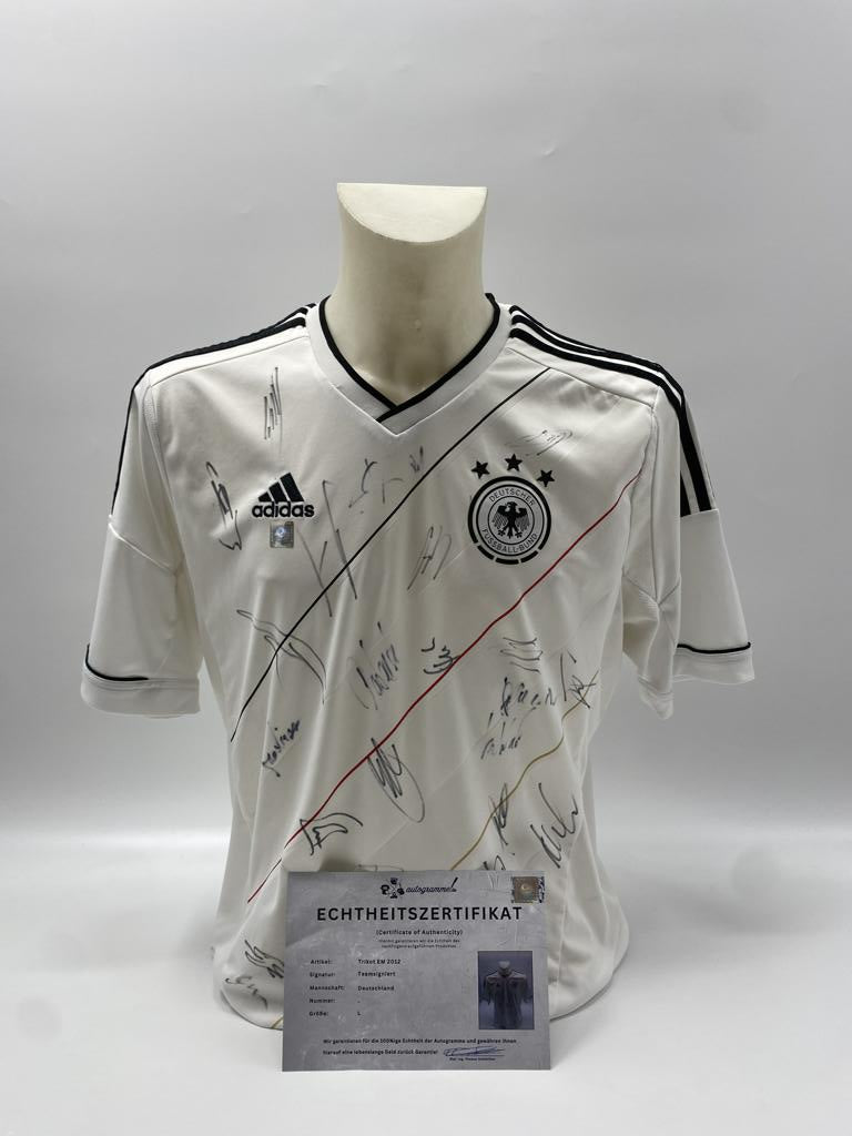 Deutschland Trikot EM 2012 Teamsigniert DFB Adidas L