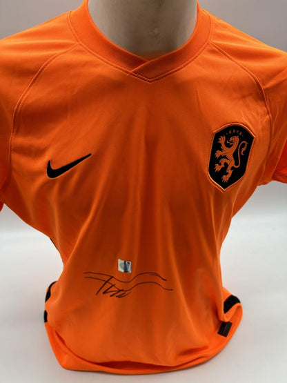 Netherlands Women's jersey Frenkie de Jong signed autograph Holland XL