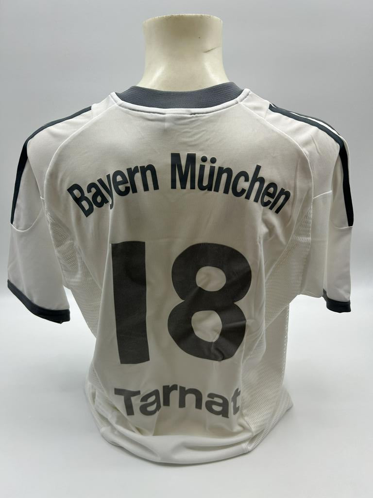 Bayern München Trikot Michael Tarnat signiert Adidas COA Autogramm L