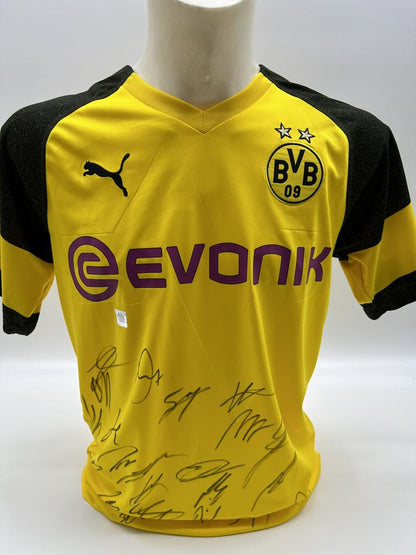 BVB Trikot 2018/2019 team signed Borussia Dortmund Coa Neu Puma M
