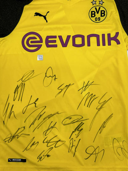 BVB Trikot 2018/2019 team signed Borussia Dortmund Coa Neu Puma M