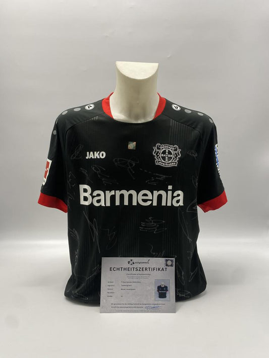 Bayer Leverkusen Trikot 2020/2021 Teamsigniert Autogramm COA Jako XL