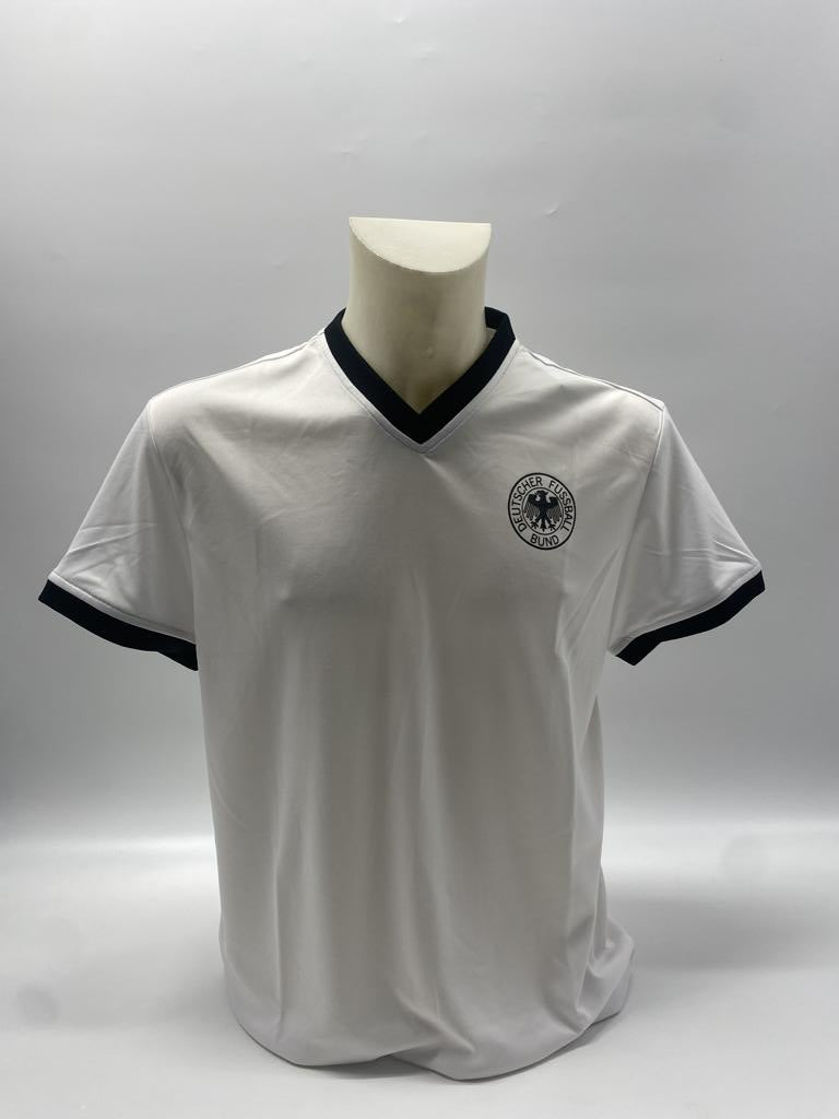 DFB jersey signed by Horst Hrubesch COA Germany autograph M