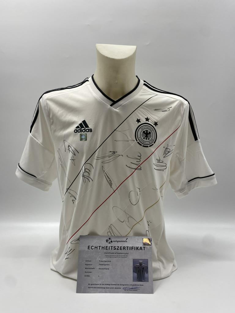 Deutschland Trikot EM 2012 Teamsigniert DFB Adidas L