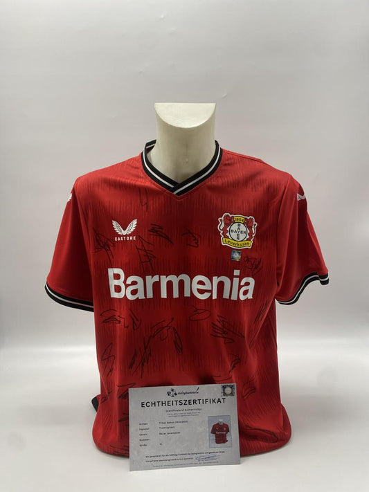 Bayer Leverkusen Trikot 2022/2023 Teamsigniert Autogramm COA XL