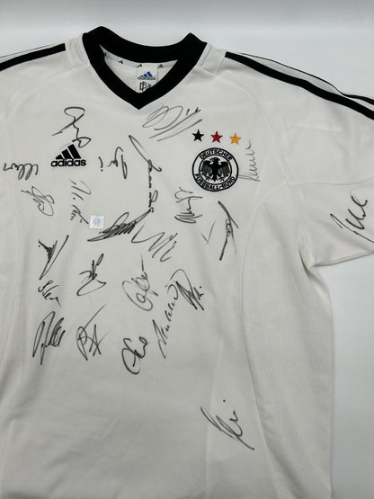 Germany jersey World Cup 2002 team signed DFB football autograph autograph coa adidas l