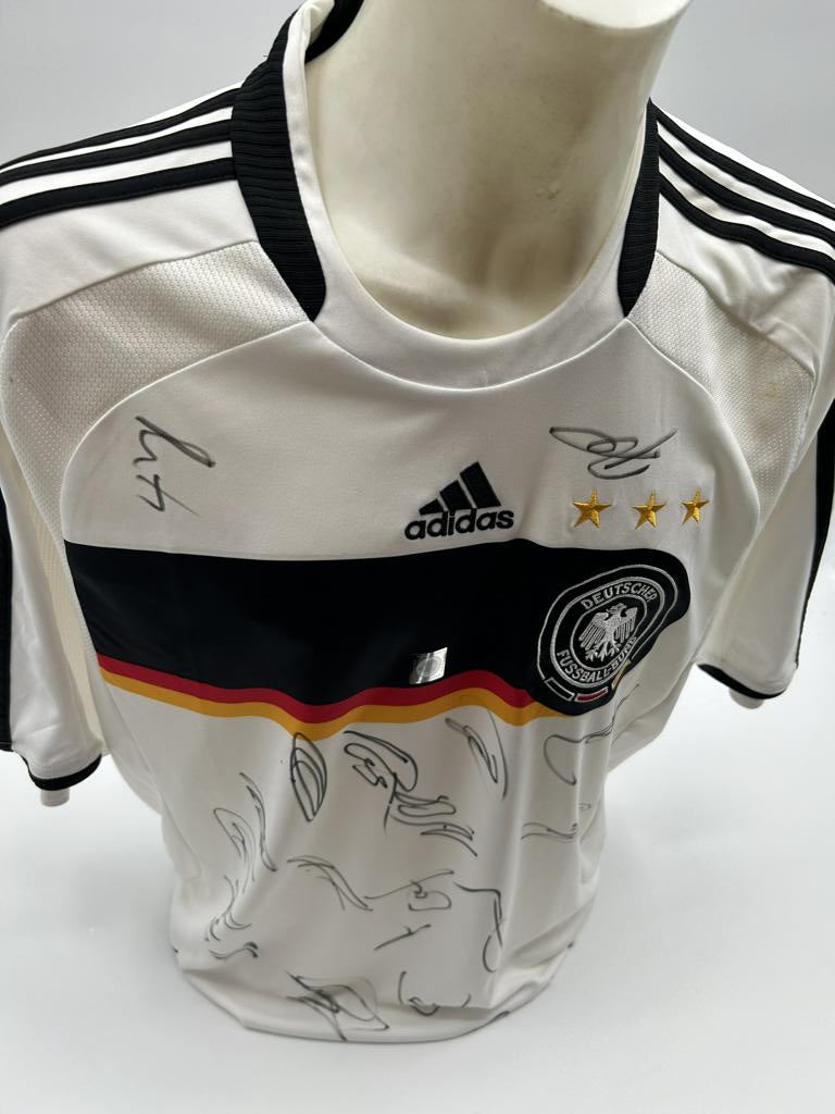 Deutschland Trikot EM 2008 Teamsigniert DFB Fußball Autogramm COA Adidas XL