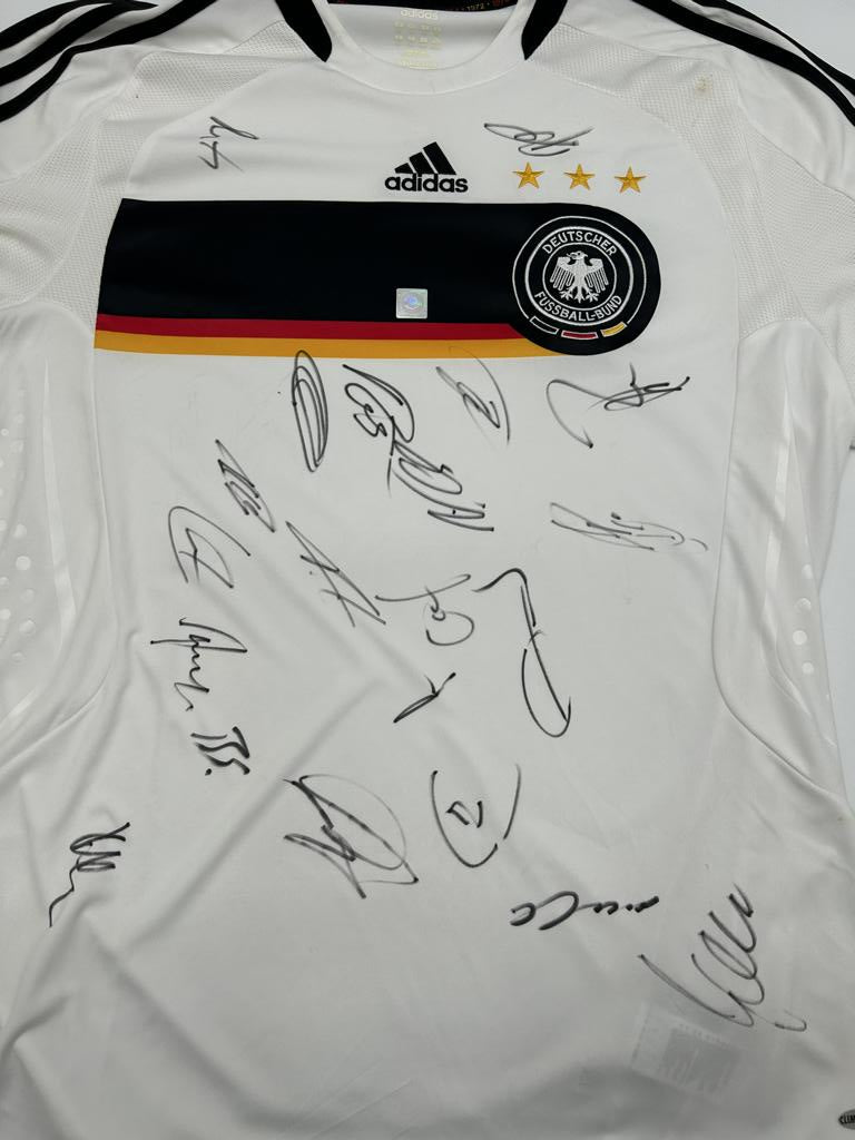 Deutschland Trikot EM 2008 Teamsigniert DFB Fußball Autogramm COA Adidas XL