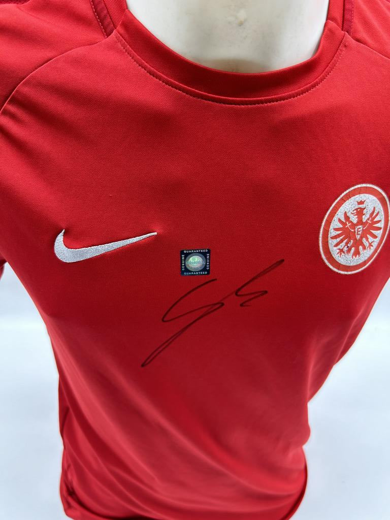 Eintracht Frankfurt training shirt Mario Götze signed autograph COA Nike M