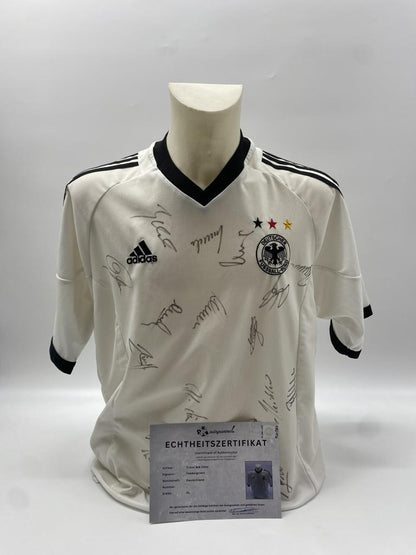 Deutschland Trikot WM 2002 Teamsigniert DFB Adidas XL