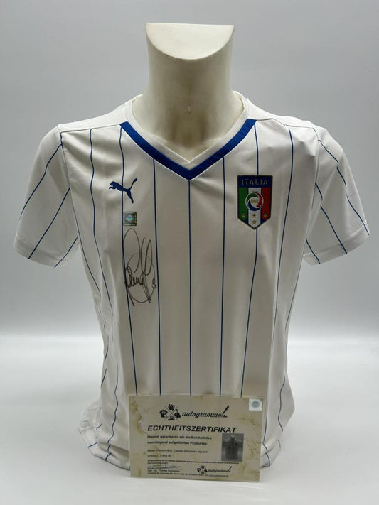 Italy women's jersey Claudio Marchisio signed COA autograph Puma L