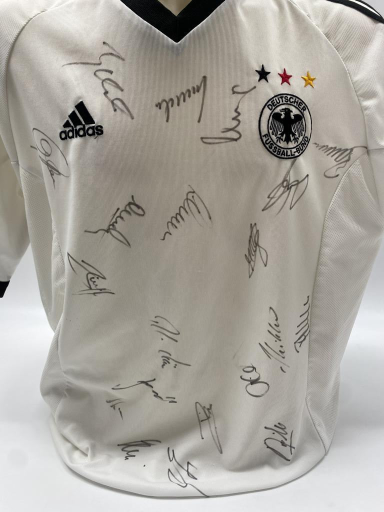 Deutschland Trikot WM 2002 Teamsigniert DFB Adidas XL