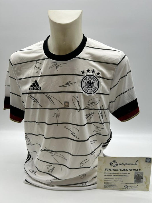 Germany Jersey EM 2021 Team Signed DFB COA Football Autograph Adidas L