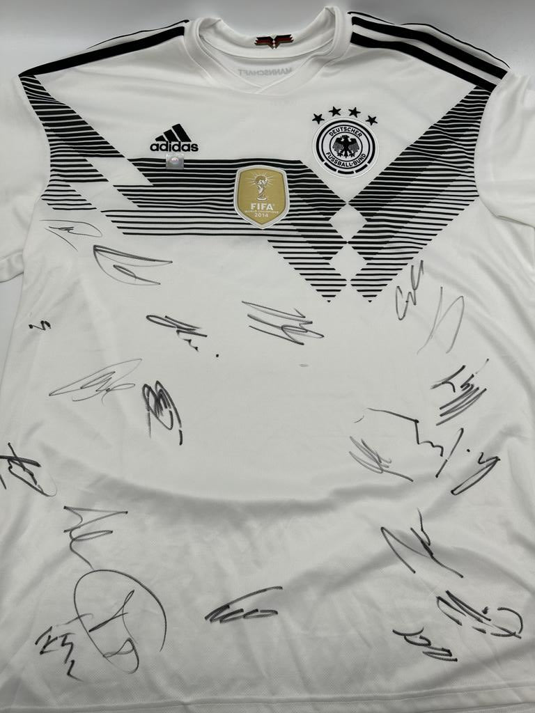 Deutschland Trikot WM 2018 Teamsigniert DFB Fußball Autogramm COA Adidas XL