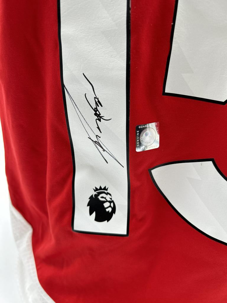 FC Arsenal Jersey Jakub Kiwior signed Adidas COA Autograph 176