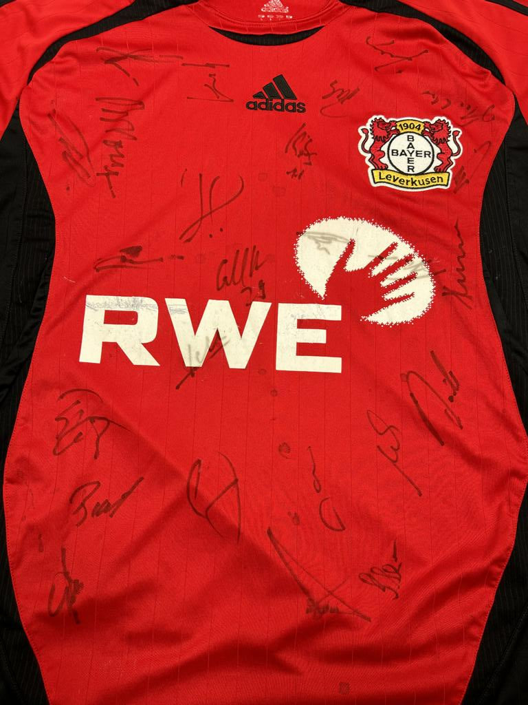 Bayer Leverkusen Trikot 2006/2007 Teamsigniert Bundesliga COA Adidas L