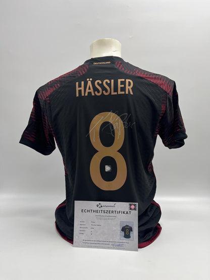 DFB jersey Thomas Häßler signed Adidas COA Germany Autograph M