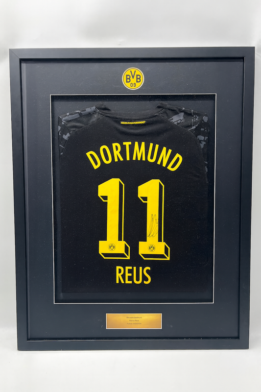 Borussia Dortmund Trikot Marco Reus signiert im Rahmen Puma COA BVB