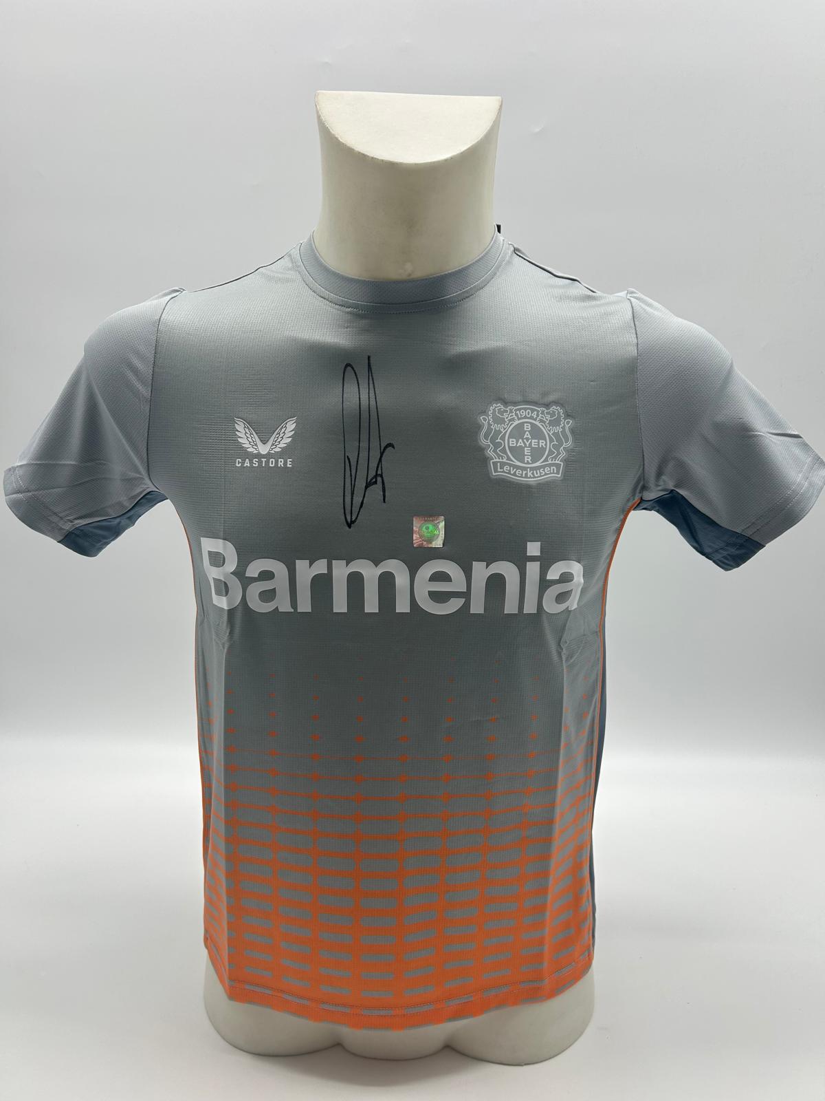Bayer Leverkusen training shirt Robert Andrich signed autograph Coa Castore 158