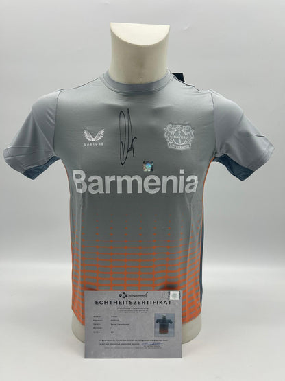 Bayer Leverkusen training shirt Robert Andrich signed autograph Coa Castore 158