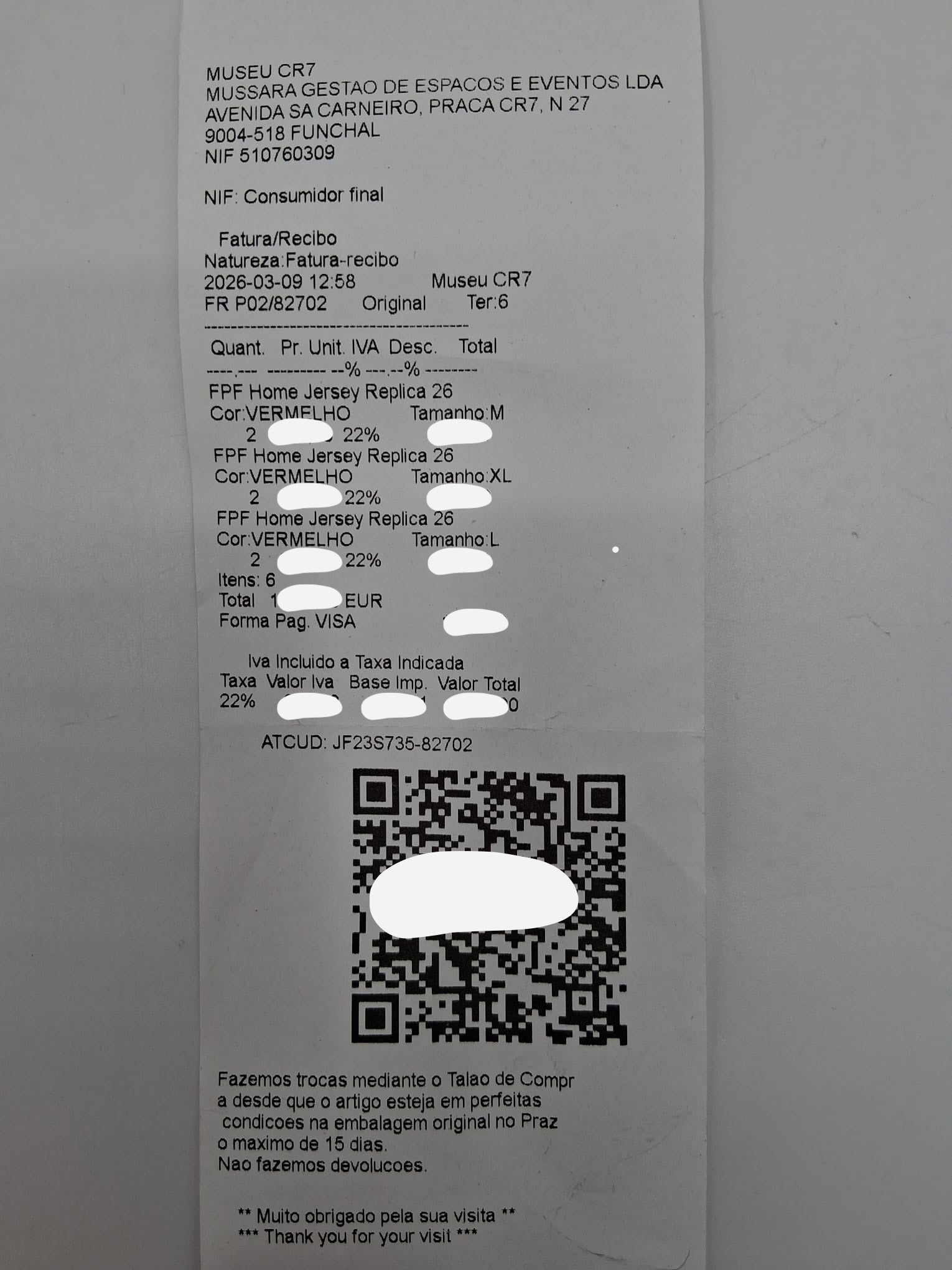 Portugal Trikot Cristiano Ronaldo signiert Autogramm COA Fußball 2026 Rot M