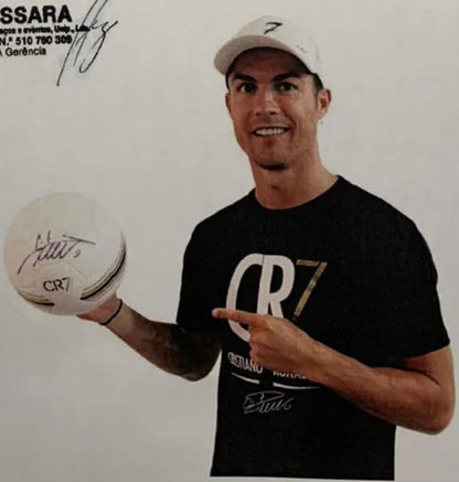 Football Cristiano Ronaldo signed Portugal Football Real Madrid Autograph CR7