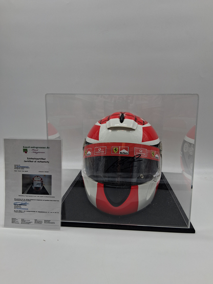 Michael Schumacher Formula 1 Replica Helmet signed in display case Autograph COA 1:1