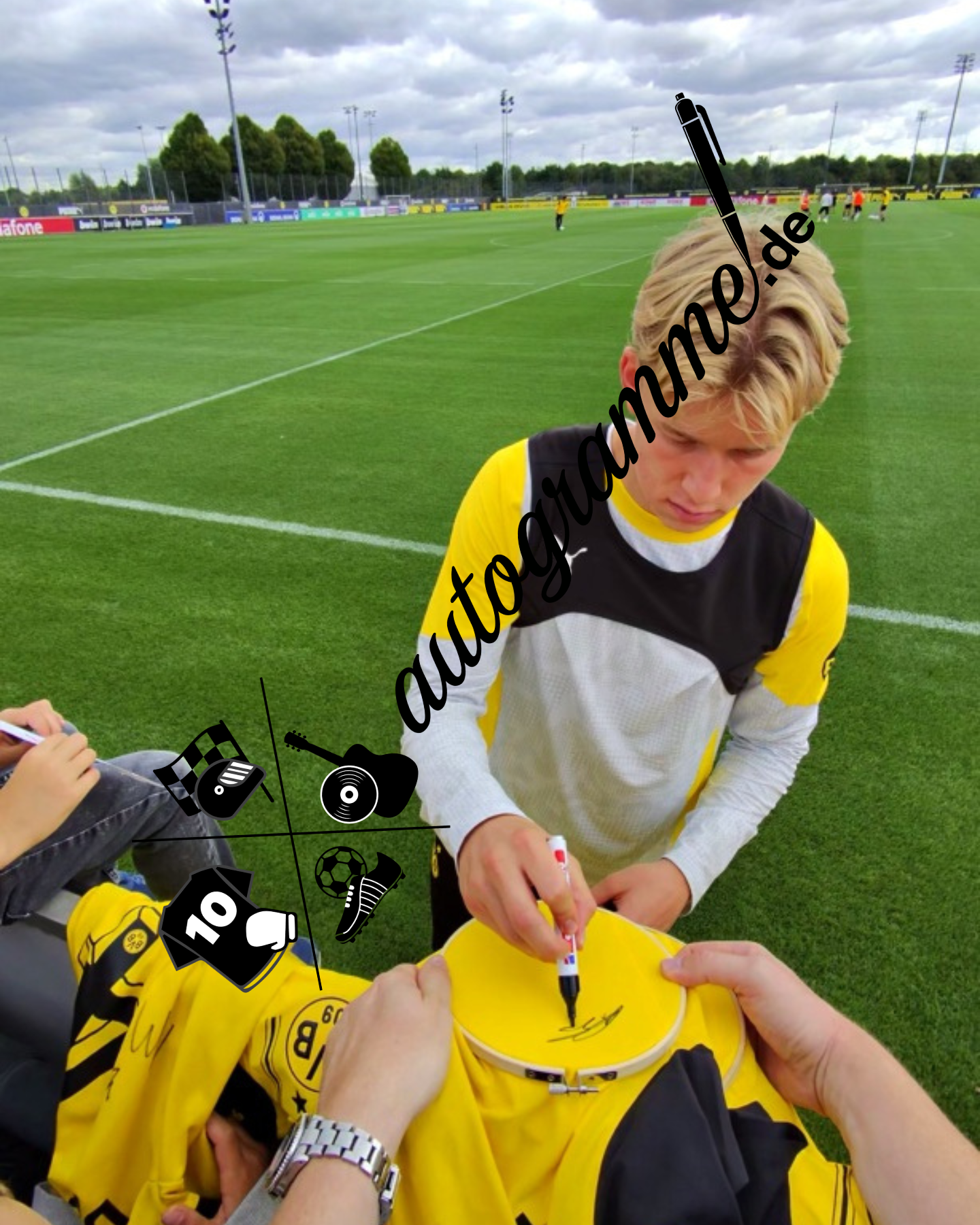 Borussia Dortmund Sondertrikot Daniel Svensson signiert Autogramm Puma BVB XXL