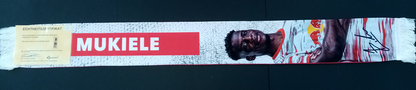RB Leipzig fanschal Nordi Mukiele signed COA autograph football scarf red bull