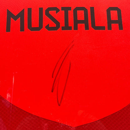 Bayern München Trikot Jamal Musiala signiert im Nielsen-Rahmen COA Adidas