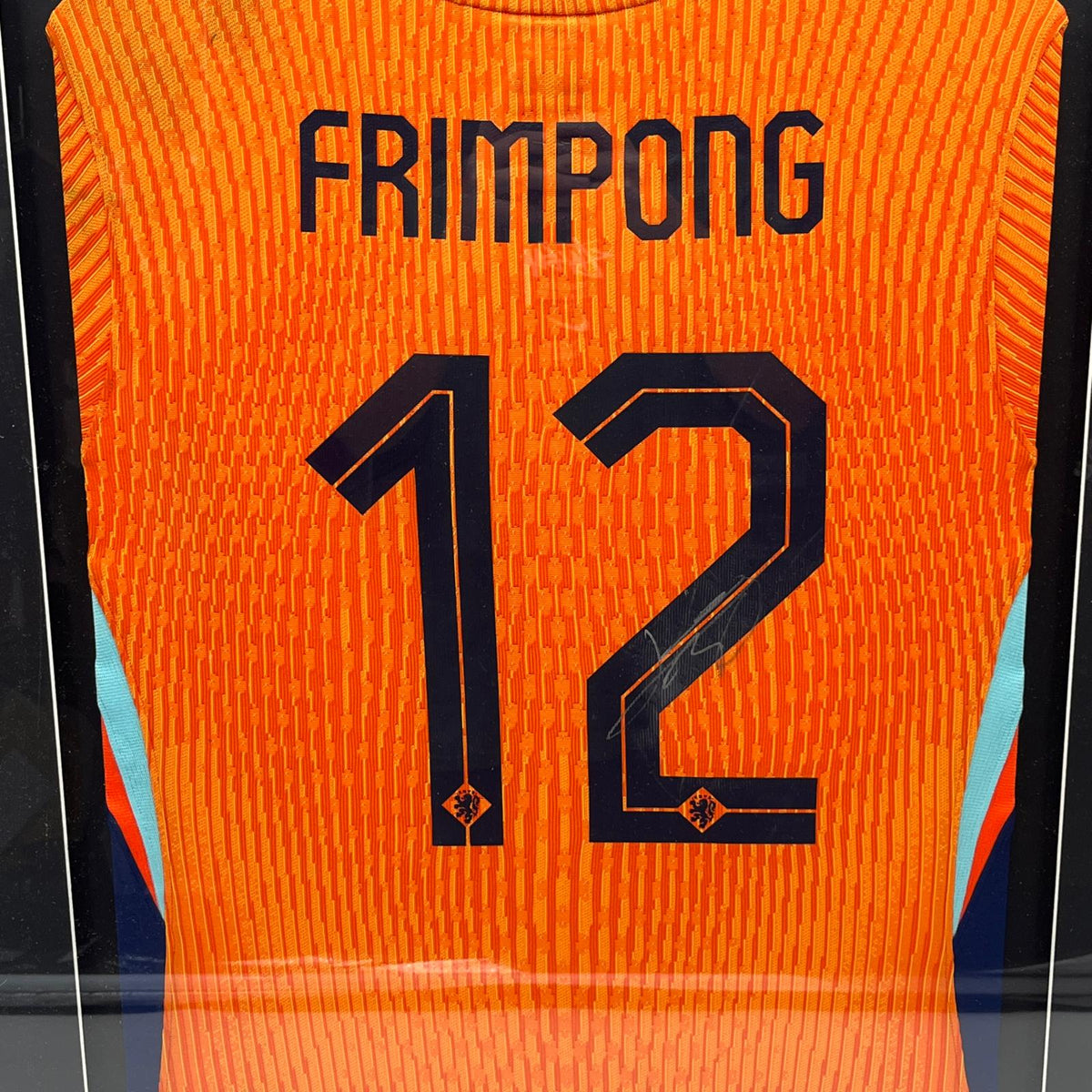 Matchworn Niederlande Trikot getragen & signiert von Jeremie Frimpong 07.06.2025