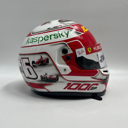 Charles Leclerc Formel 1 Helm Unterschrift und Echtheitszertifikat 1:1