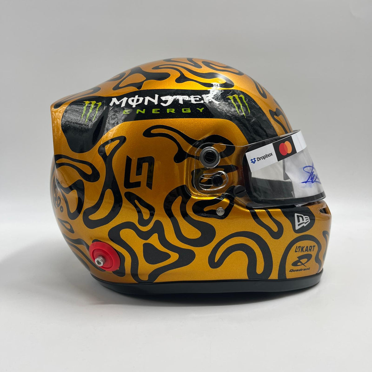 Lando Norris Formel 1 Helm Unterschrift und Echtheitszertifikat 1:1