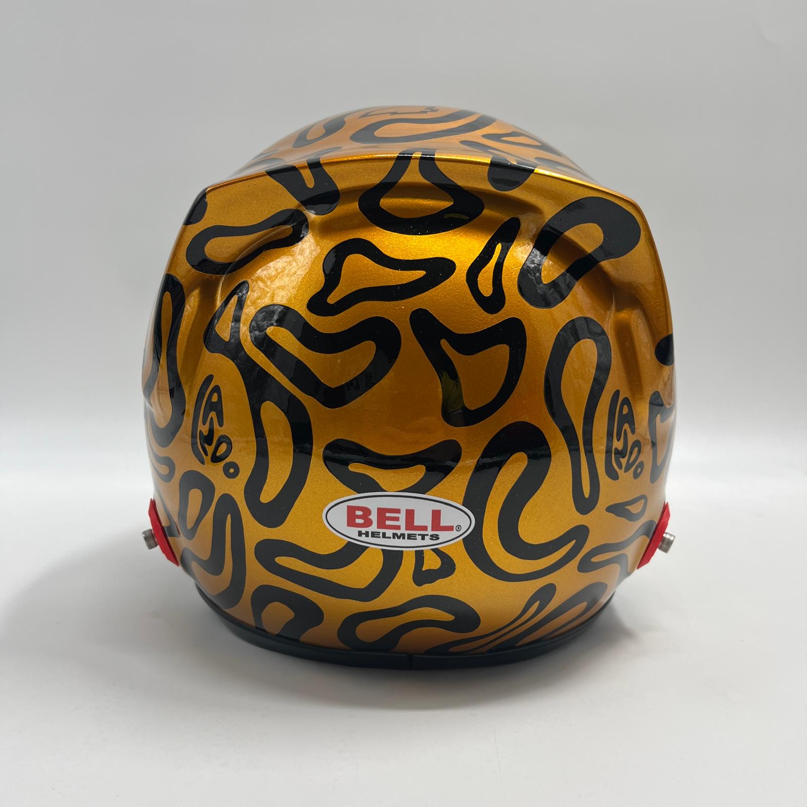 Lando Norris Formel 1 Helm Unterschrift und Echtheitszertifikat 1:1