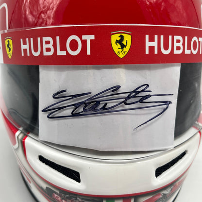 Charles Leclerc Formel 1 Helm Unterschrift und Echtheitszertifikat 1:1