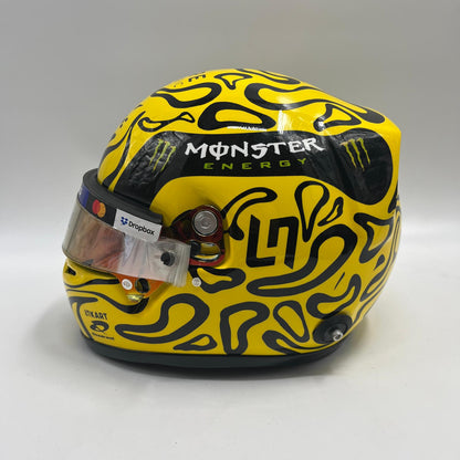 Lando Norris Formel 1 Helm Raceworn Visier mit Unterschrift Japan GP 2025