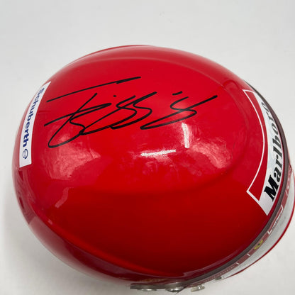 Michael Schumacher Formel 1 Helm Rot Unterschrift und Echtheitszertifikat 1:1