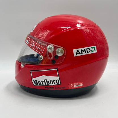 Michael Schumacher Formel 1 Helm Rot Unterschrift und Echtheitszertifikat 1:1