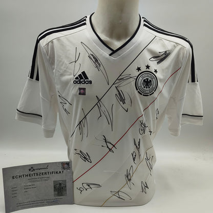 Deutschland Trikot EM 2012 Teamsigniert COA DFB Adidas L