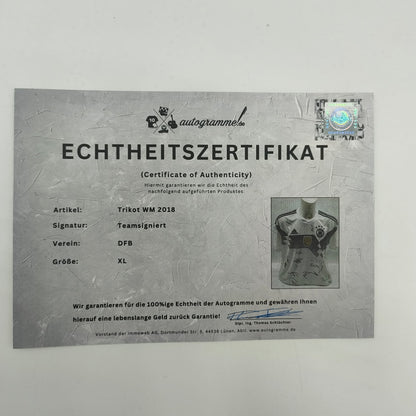 Deutschland Trikot WM 2018 Teamsigniert DFB Adidas XL