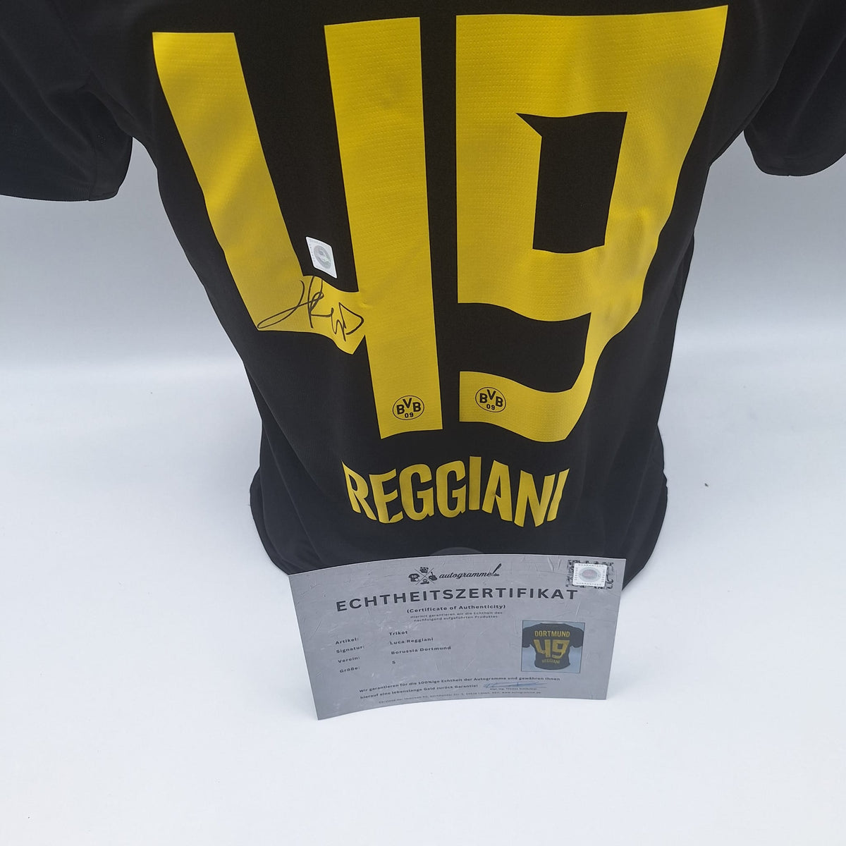 Borussia Dortmund Trikot Luca Reggiani COA BVB Puma neu S 26/27