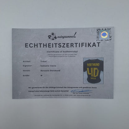 Borussia Dortmund Trikot Samuele Inacio signiert BVB Puma COA M 26/27
