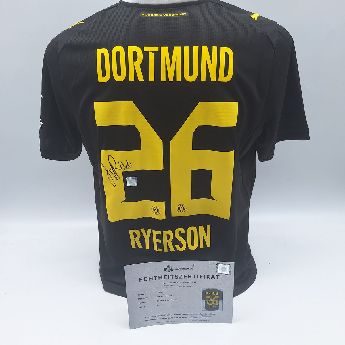 Borussia Dortmund Trikot Julian Ryerson COA BVB Puma neu M 26/27