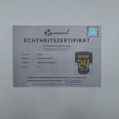 Borussia Dortmund Trikot Daniel Svensson COA BVB Puma neu M 26/27